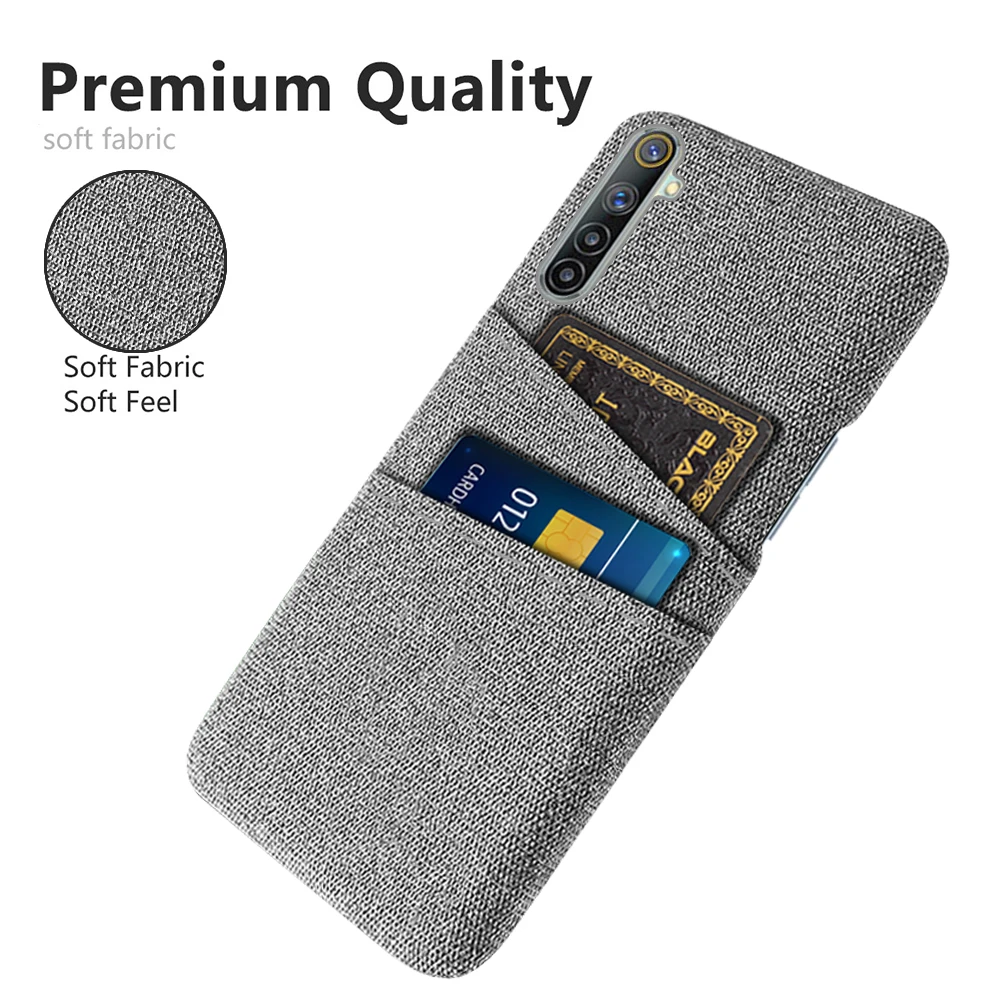

Fabric Case For Realme 6 Case Realme 6i Funda on Realme 6 Pro Luxury Fabric Dual Card Cove For OPPO Realme 6 6i For Realme 6