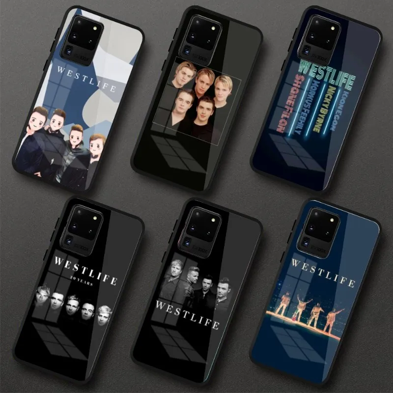 Роскошный стеклянный чехол для телефона WESTLIFE мобильный телефон для Samung S23 S22 S21 Pro Ultra A13 A33 A53 NOTE 20