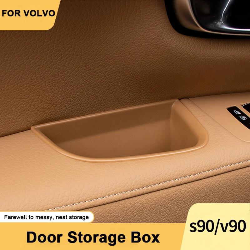 Автомобильный Стайлинг, Коробка Для Хранения ручек передней двери, 2 шт. для Volvo S90 V90 V90CC 2016-2022, автомобильный интерьерный Органайзер, аксессуары