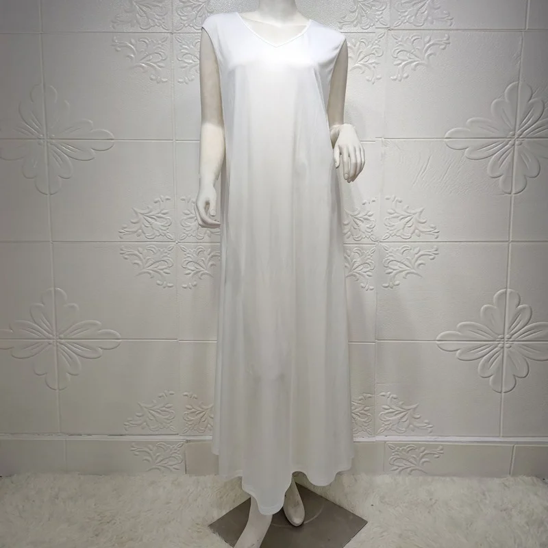 Eid Fashion Nida Muslim Sets Two Pieces Dress  Abaya Jalabiya for Women White Summer V Neck Party Moroccan Kaftan Dubai  Clothes