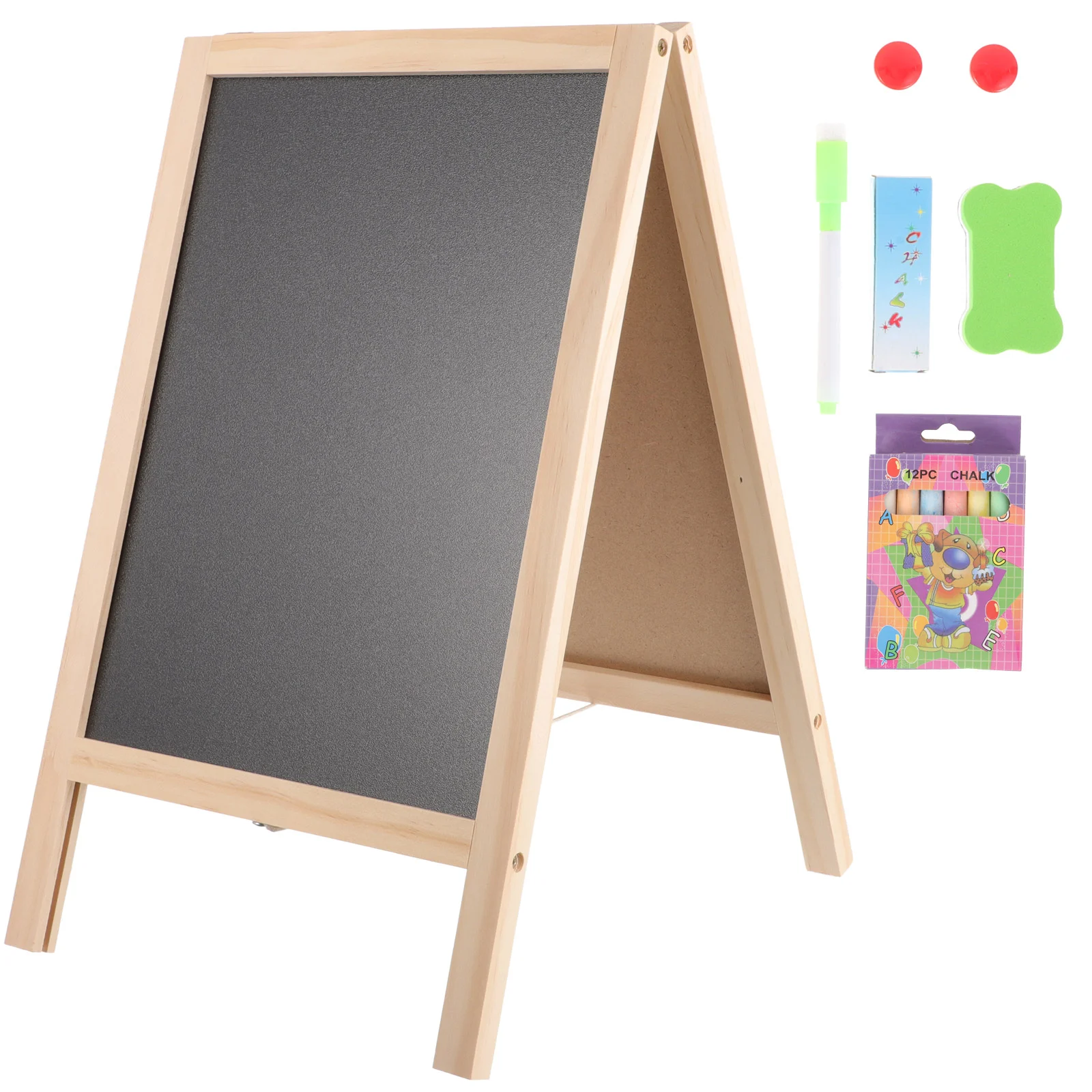 

Vertical Chalkboard Kids Writing Pad Classroom Whiteboard Children Erasable Drawing Easels Toddlers