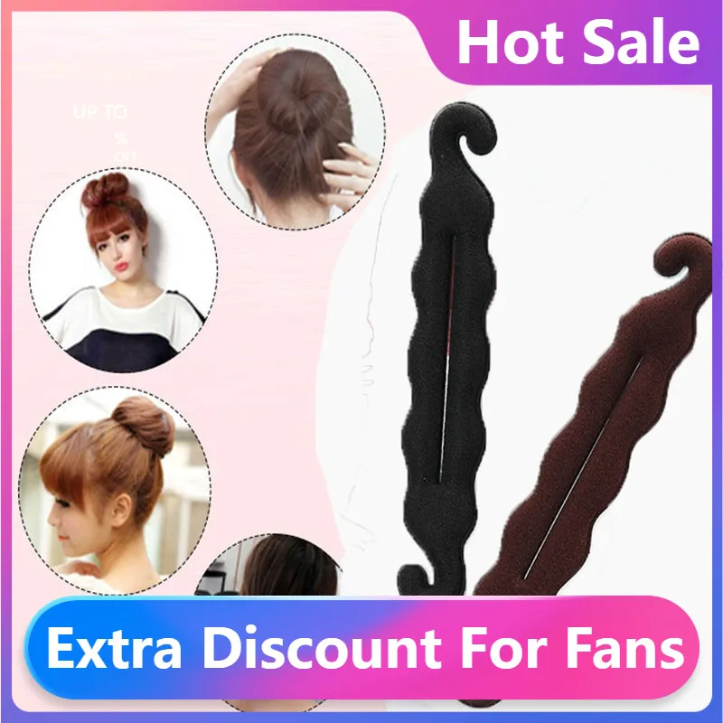 

Горячая Распродажа, женское устройство для волос, губка для волос, диск для волос, Пончик, быстрый запутанный пучок, аксессуары для волос, мо...