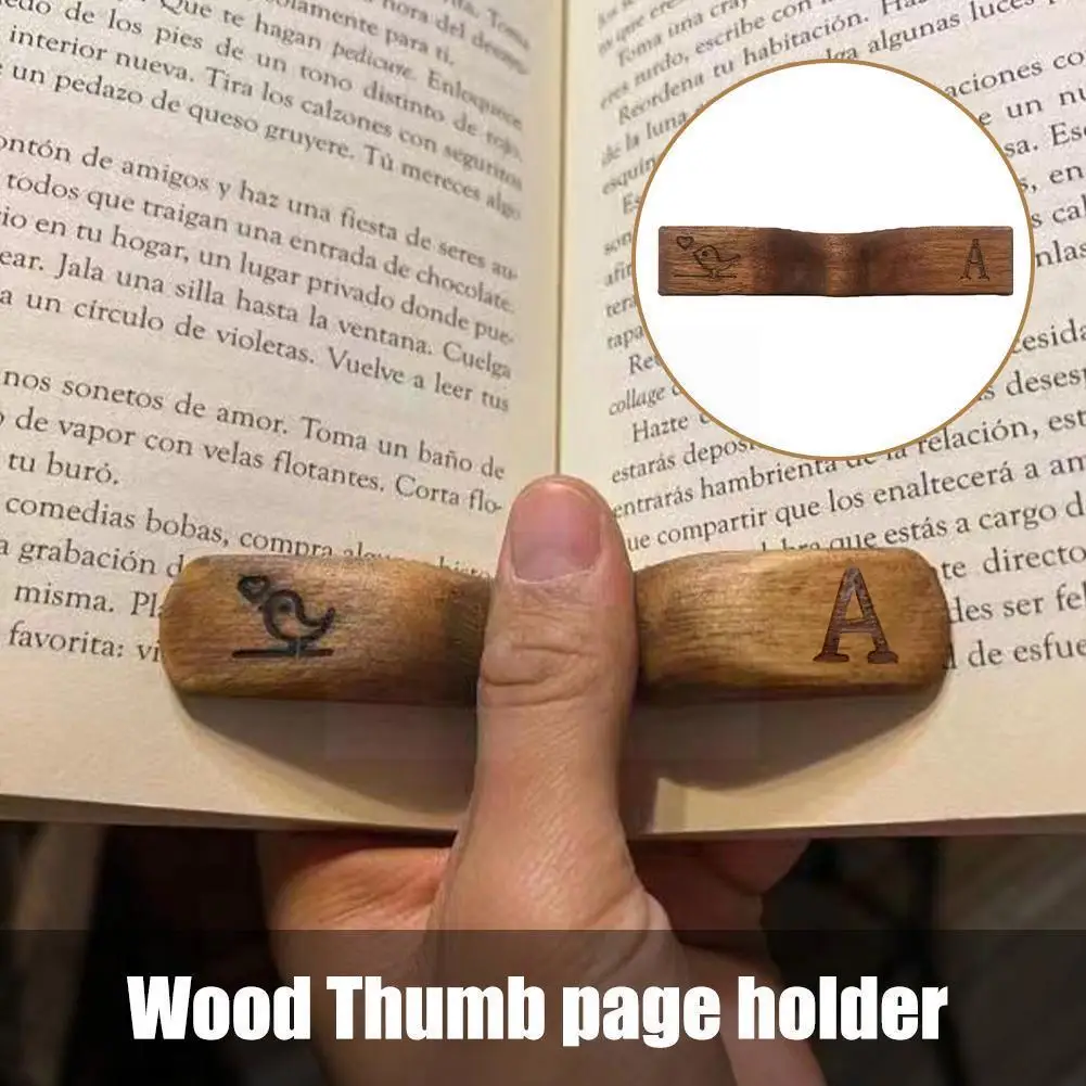 

Creative Bird Thumb Book Page Holder Book Expander Bookmark Spreader Thumb Wood Worker Reading Book Support Page Office S1V6