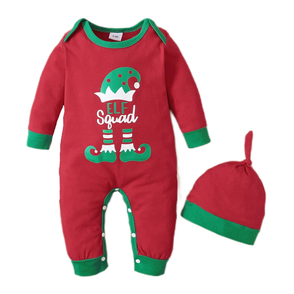 

ZAFILLE 2023 New Year's Baby Rompers 2Pcs Kids Newborn Girls Clothing Festival Toddler Baby Costume With Hat Cute Infant Outfits