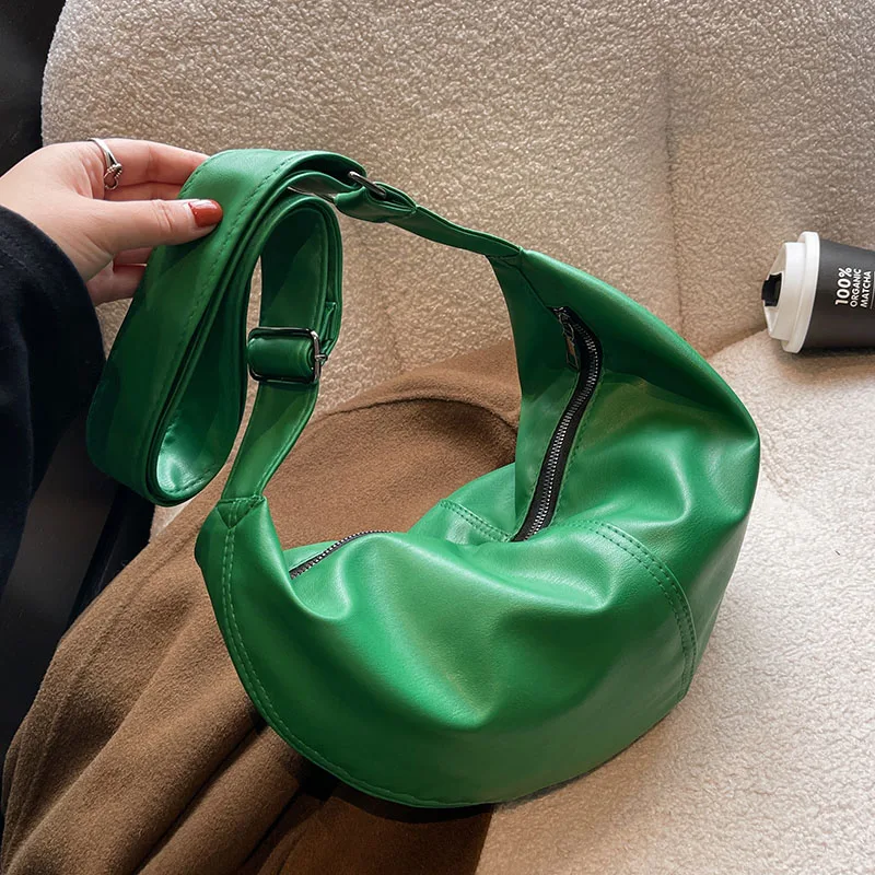 

2022 In Trendy PU Leather Big Bucket Shoulder Bags Fashion Luxury Brands Handbags Designer Women Hit Crossbody Bag