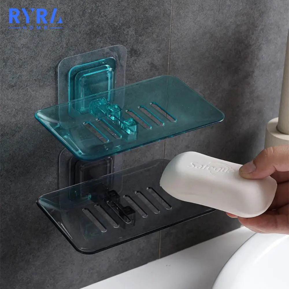 

Bathroom Supplies Soap Box Dish Storage Plate Tray Holder Transparent Case Soap Holder Bathroom Container Organizers Soap Holder