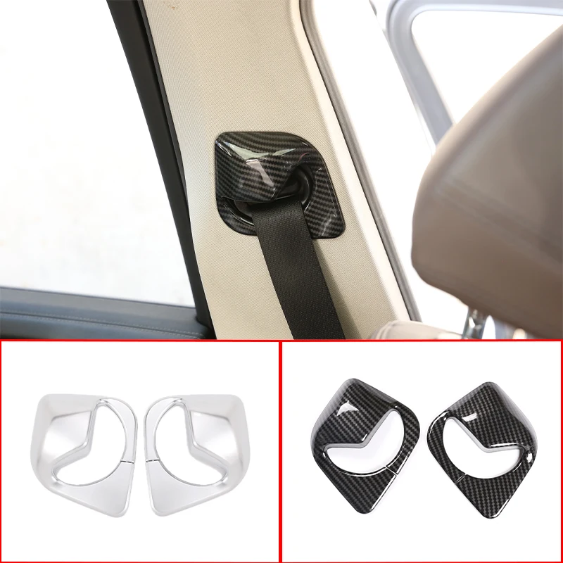 

ABS Carbon Fiber Car Styling Seat Safety Belt Cover Trim For BMW X3 G01 2018 2019 2020 Interior Accessories