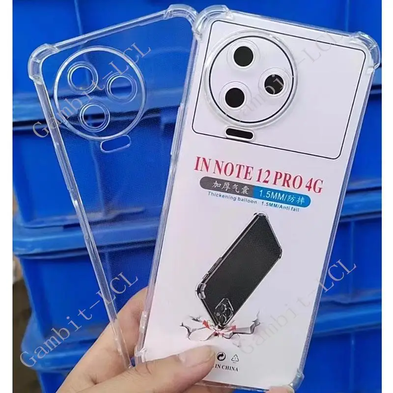 Противоударный чехол для Infinix Note 12 Pro 4G 6 7 дюйма из мягкого силикона и ТПУ