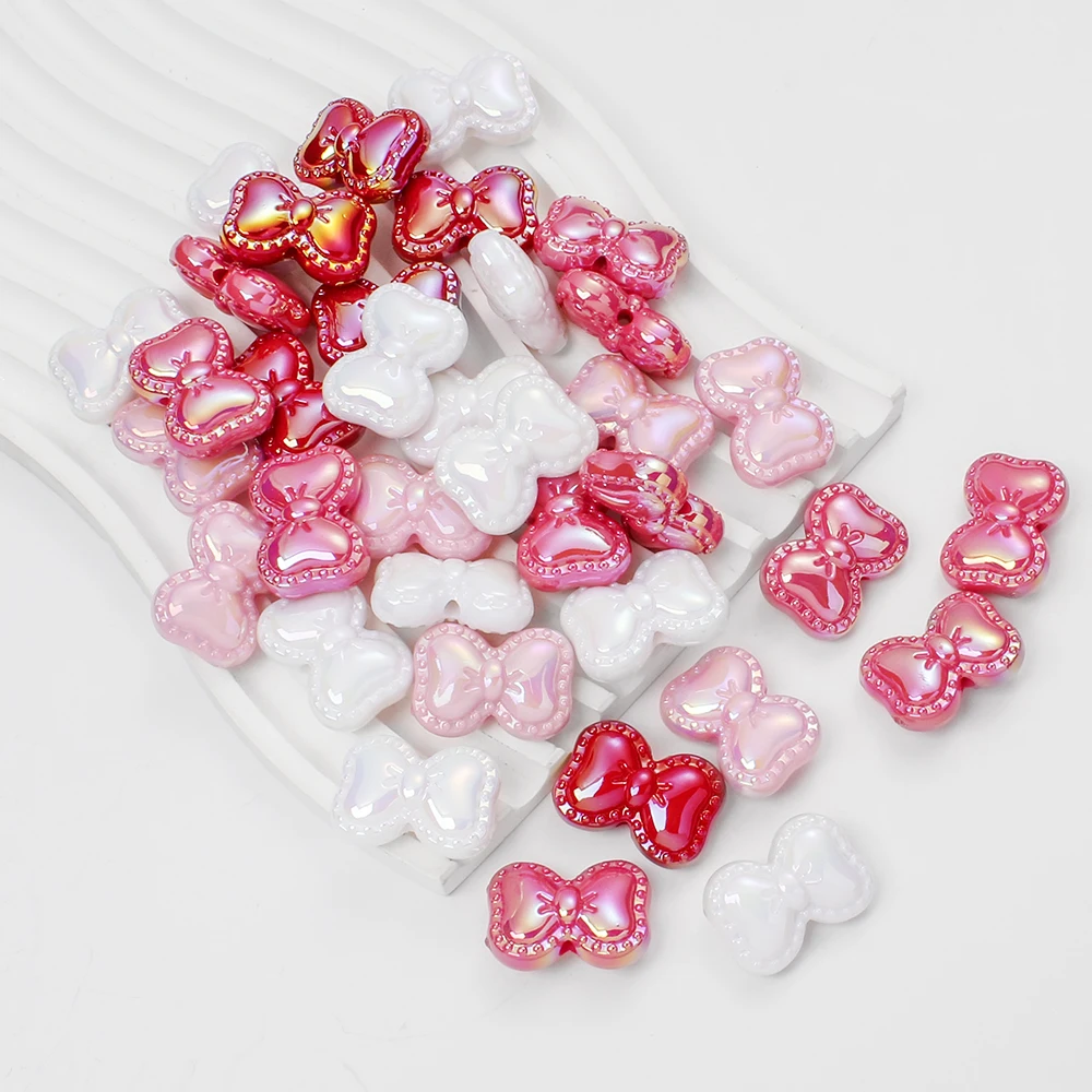 10 шт. разноцветные акриловые бусины для браслета