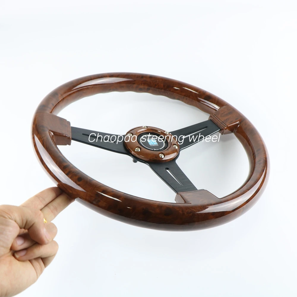 Руль деревянный универсальный 14 дюймов 350 мм персиковый цвет