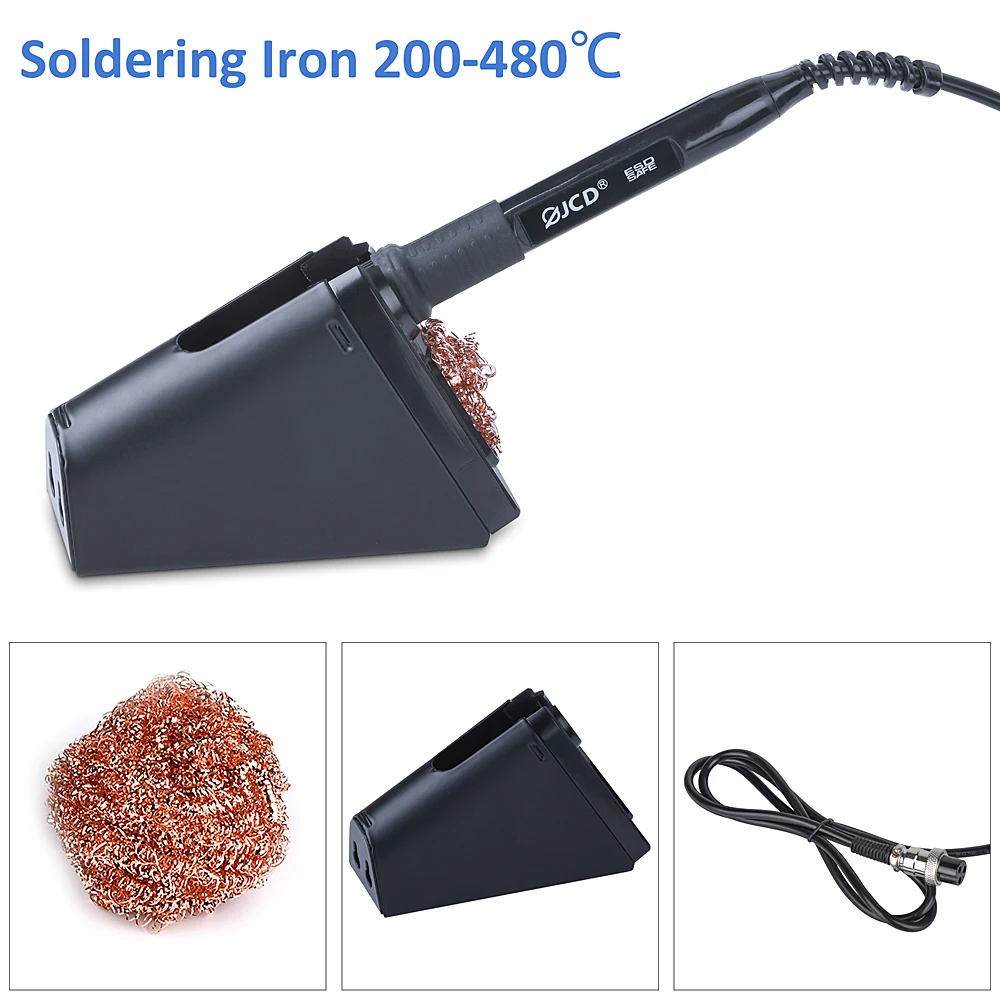 JCD 8206 3 in 1 800W SMD Soldering Station Quick Heat Heat Gun USB Interface LED Display Solder Iron BGA Rework Welding Station enlarge