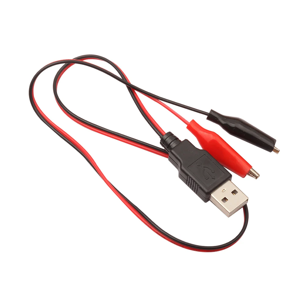 10 шт. тестовые зажимы типа крокодил к USB разъему папа адаптер питания провод 60 см |