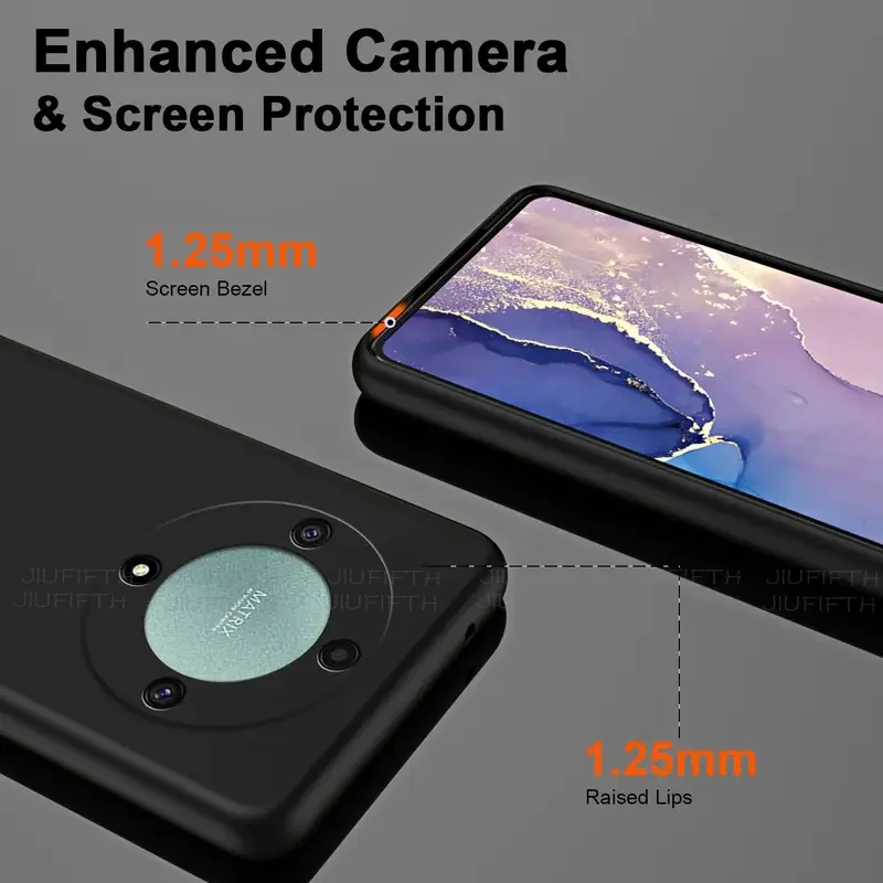Гибкий жидкий силиконовый чехол из ТПУ для телефона Honor Magic 7 6 Lite E 5 pro x9C x9b XA1