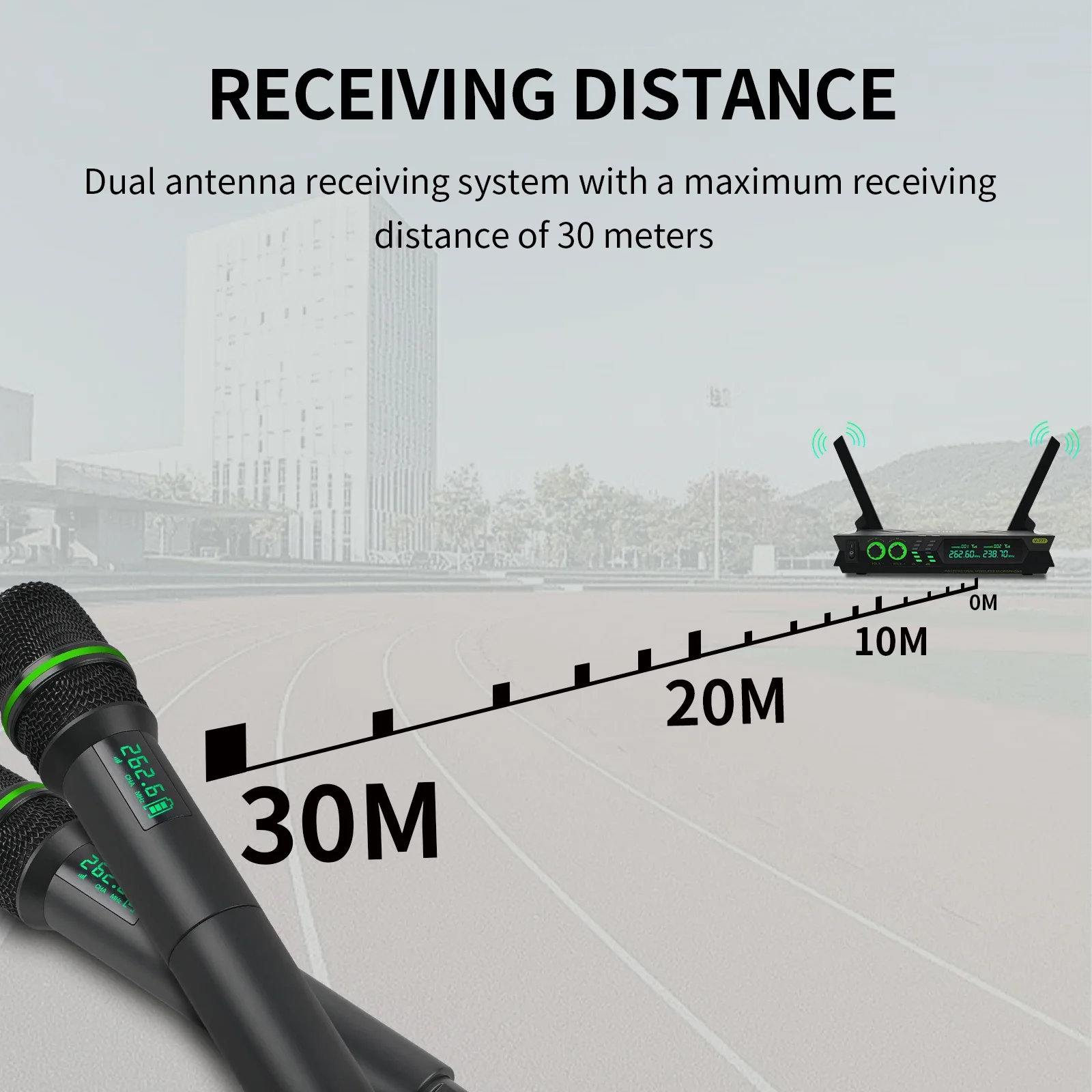 XTUGA V777 VHF Профессиональный беспроводной динамический микрофон Автоматическая