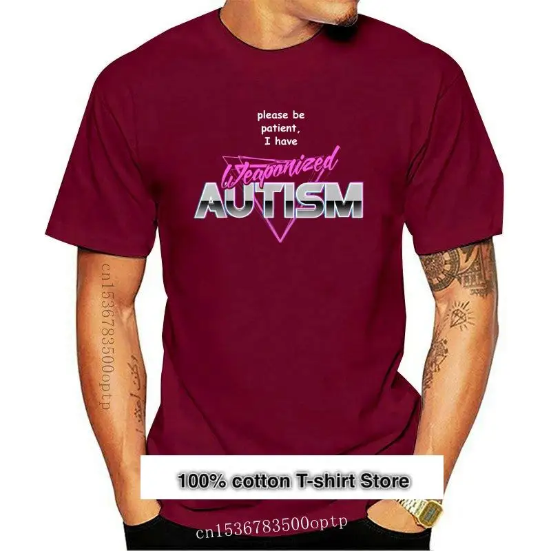 

Camiseta с аутистом, por favor, будьте терпеливы, he armado, nueva, Meme