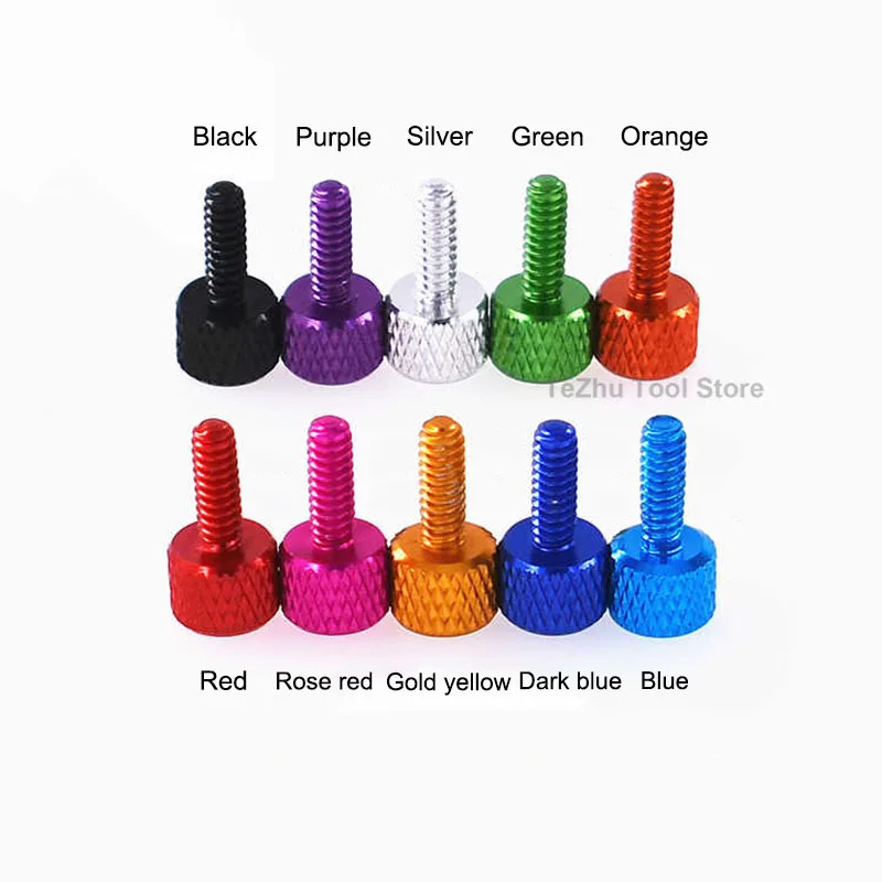 6 # -32x10 мм декоративный винт из алюминиевого сплава с накаткой круглый ручной