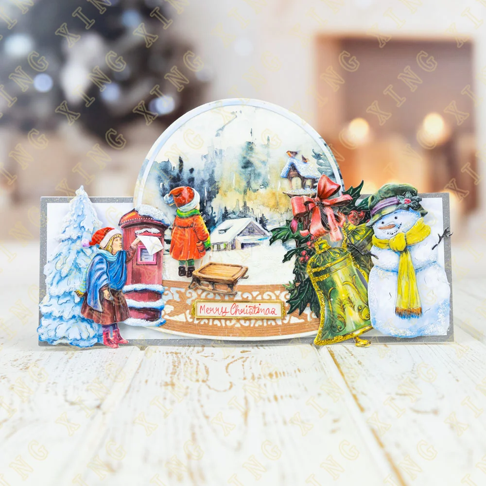 Набор штампов в виде колокольчиков новые металлические Вырубные штампы Декор