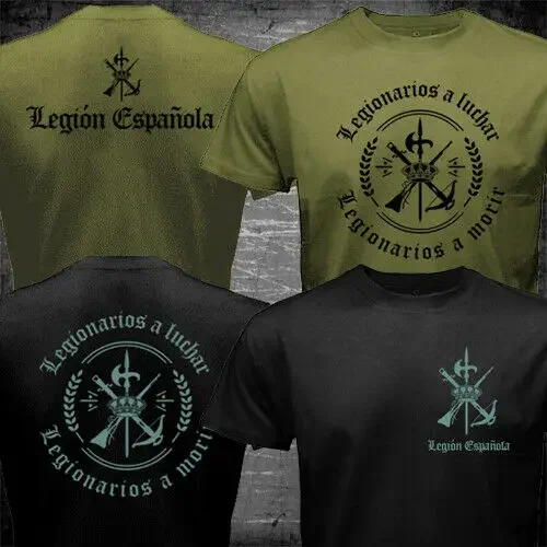Испания Foreigh Legion Испанская военная футболка Espanola Tercio Army. Летняя хлопковая мужская