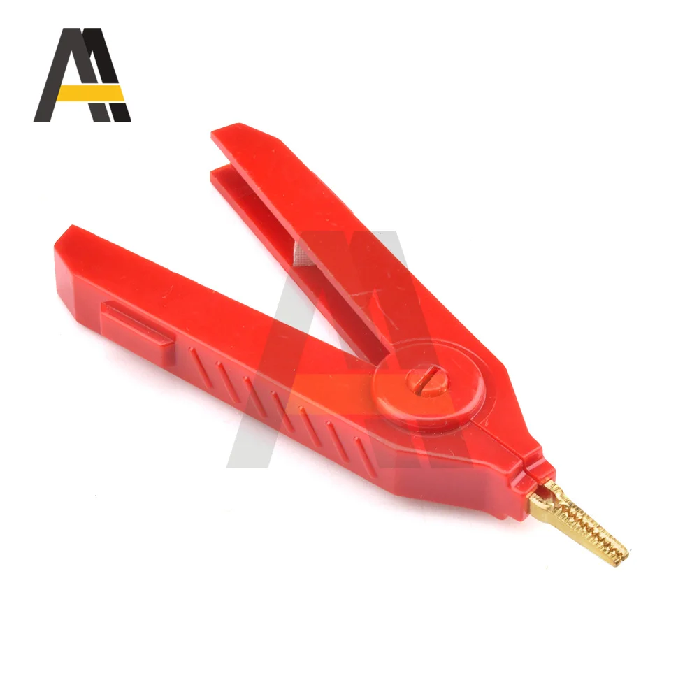 

Alligator Clip 90mm Kelvin Copper Gold Plate Clip LCR Test Clip For Precision Instruments positive negative low resistance test