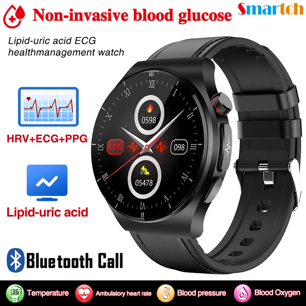 

Умные часы HRV, ЭКГ, ФПГ для женщин, неинвазивный мониторинг уровня сахара в крови, мочевой кислоты, уровня сахара в крови, липидов, температуры тела, уровня кислорода в крови