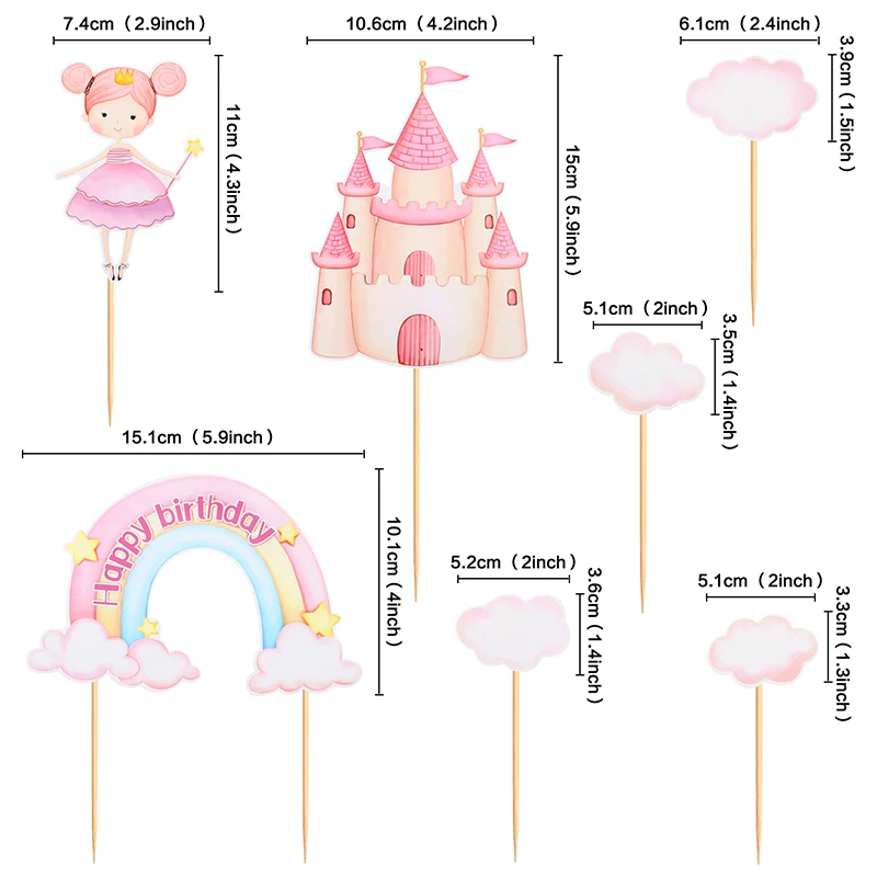 

Радужный замок для торта Jeyomerry