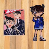a0820 detective conan manga lapel pins for backpacks enamel pin anime japanese brooch for clothes briefcase badges backpack gift