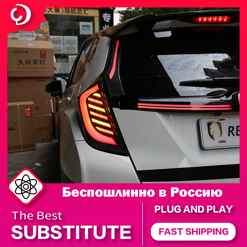 

AKD Car Styling Taillights for Honda FIT Jazz 2014-2019 LED DRL Tail Lamp Dynamic Running Turn Signal Rear Reverse Brake