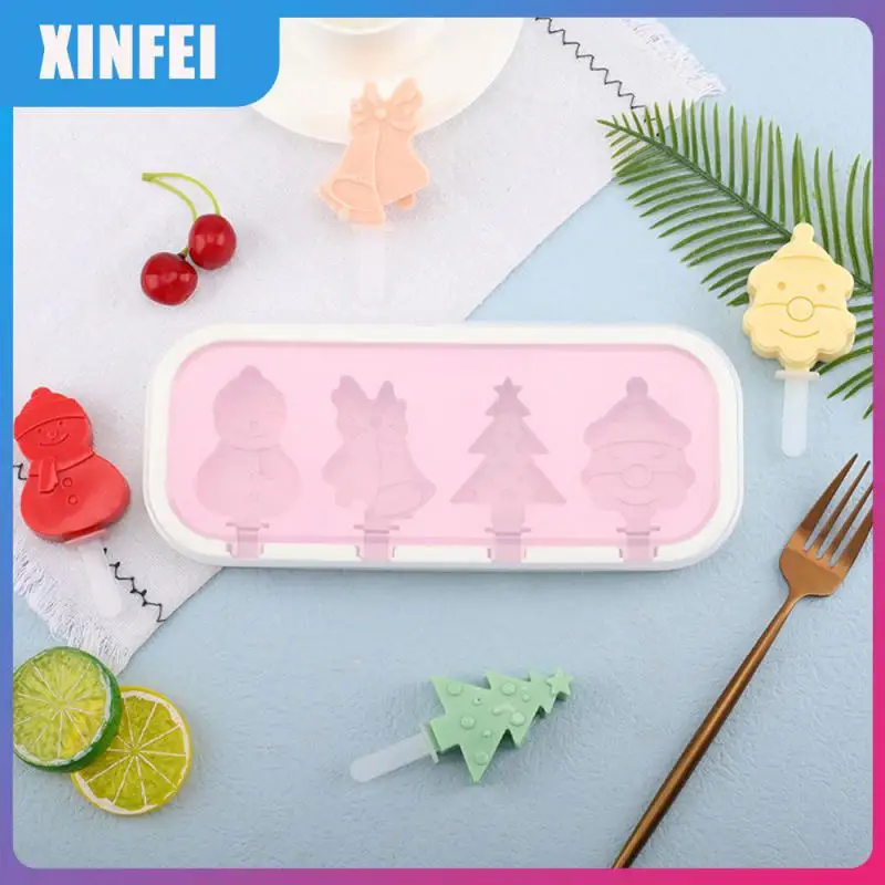

Soft And Tough Popsicle Mold Silica Gel Ice Cream Mold Food Grade Silicone Material Shape Is Cute Fruit Popsicle Manufacturing