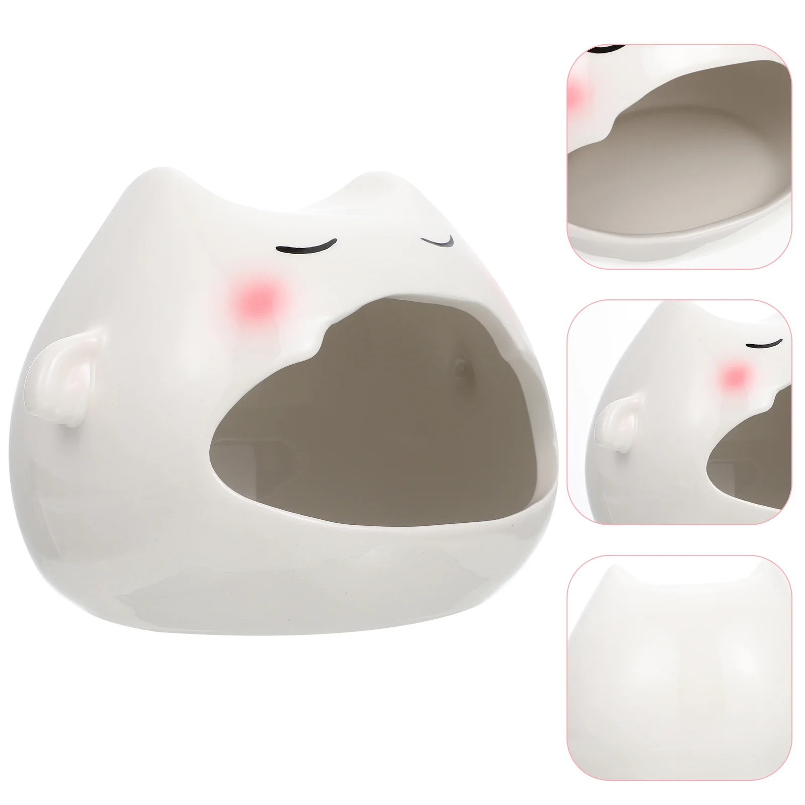 

Hamsterbed Small House Hideout Pet Guineaanimals Ceramic Hut Adorable Summer Cooling