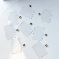 10pcs clear mobile phone strap lanyard card gasket replacement detachable adjustable necklace clip snap cord rope patch