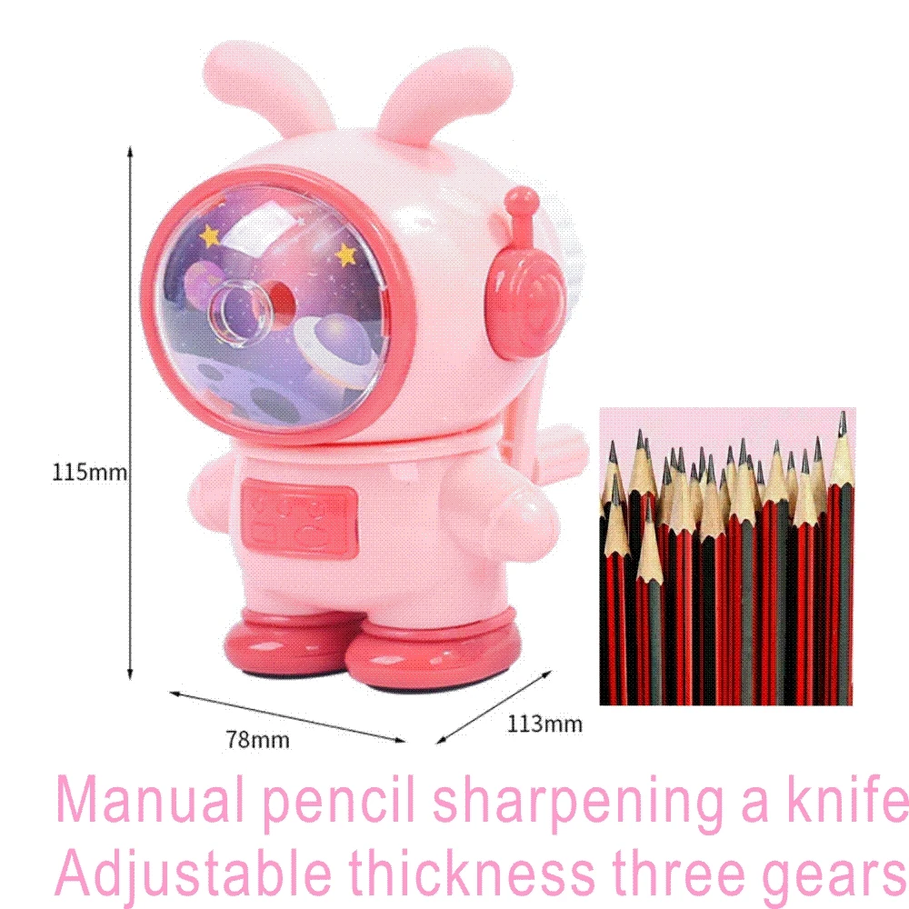 Space children hand cutting pen machine pencil sharpener pen implement pencil sharpeners sharpen pen knife pencil knife