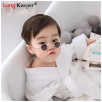 children cute round kids sunglasses round girl baby small face child boy double color vintage goggles uv protection classic kid