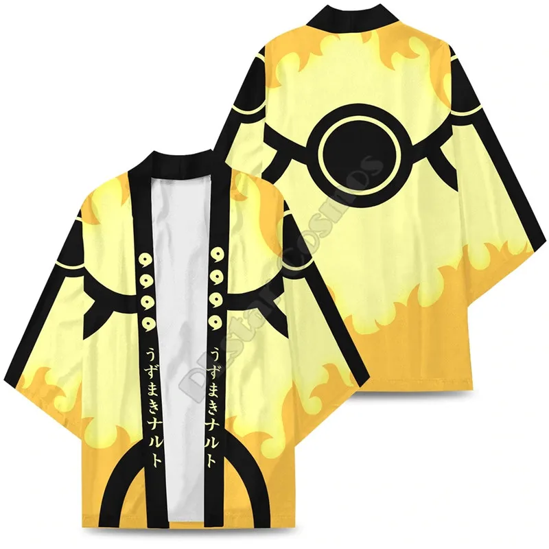 Summer Uzumaki Emblemu Kimono 3D Print Women For Men Kimono Cardigan Cosplay Kawaii Soft Japan Clothes Unisex Kimono Shirt