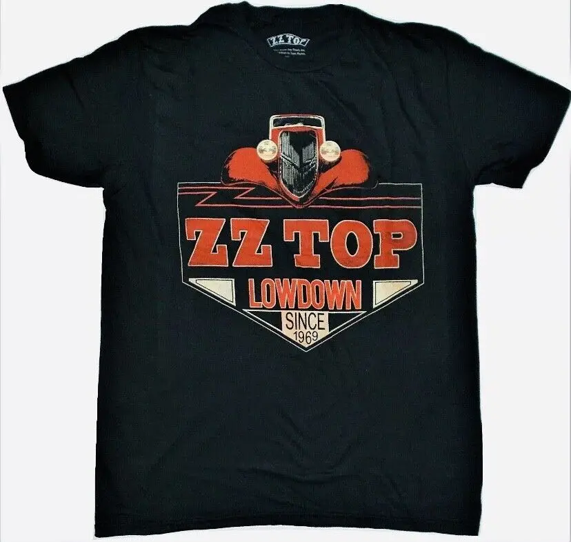 Лицензионная Мужская черная футболка ZZ Top модель 1969 года