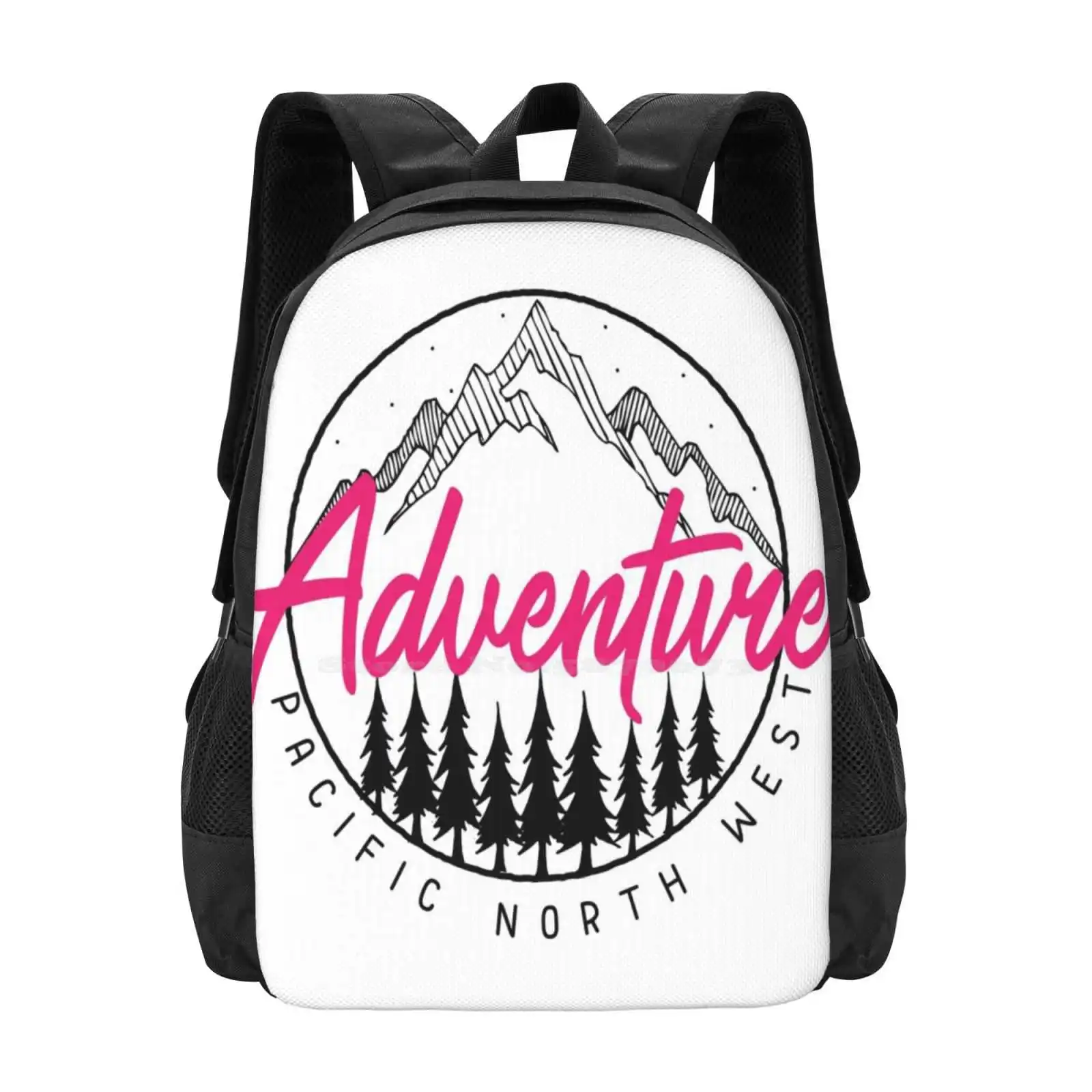 

Pacific Northwest Adventure Magenta Hot Sale Backpack Fashion Bags Pnw Pacific North West Oregon Washington Colorado Canada