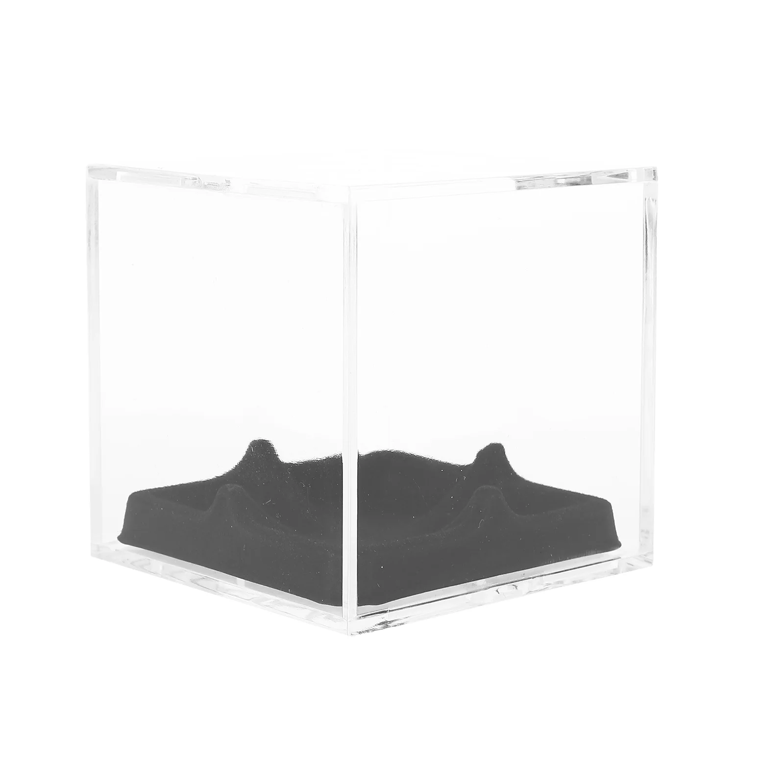 

Box Baseball Display Acrylic Case Cube Displaying Transparentstorage Memorabiliashow Gifts Frame Jersey Tennis Support Holder