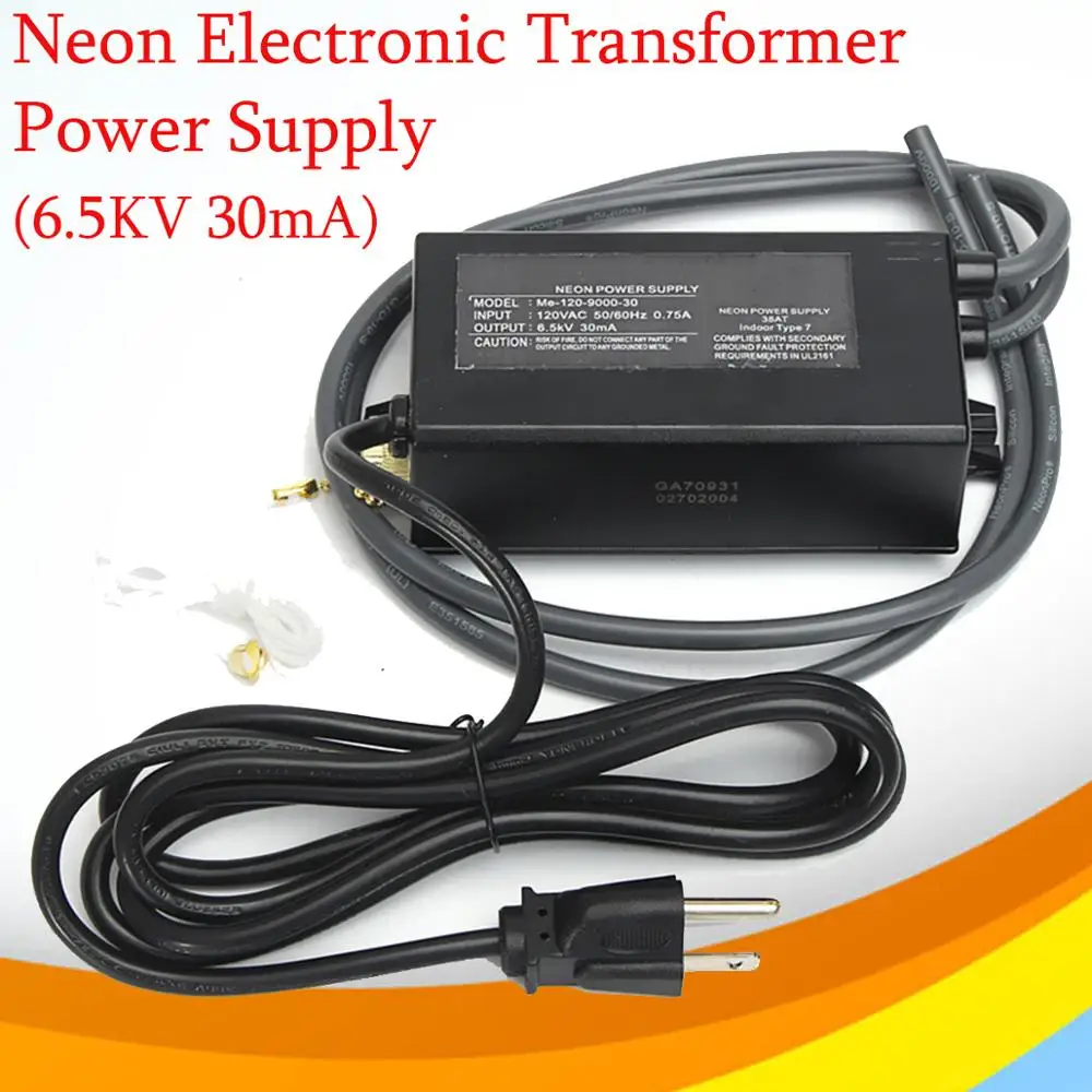 

6.5KV 30mA 90W Neon Light Transformer Electronic Power Supply
