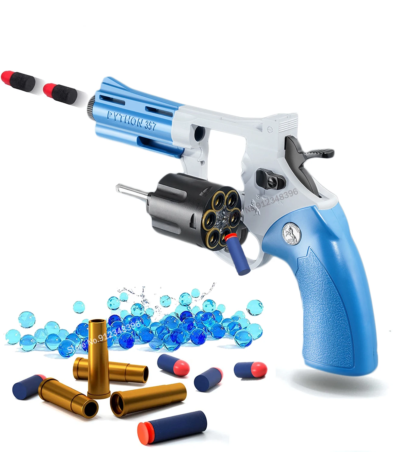

New Alloy Revolver Pistol Launcher ZP5 357 Gel Blaster Soft Dart Bullet Toy Gun Weapon Airsoft Pneumatic Pistola for Kids Gift