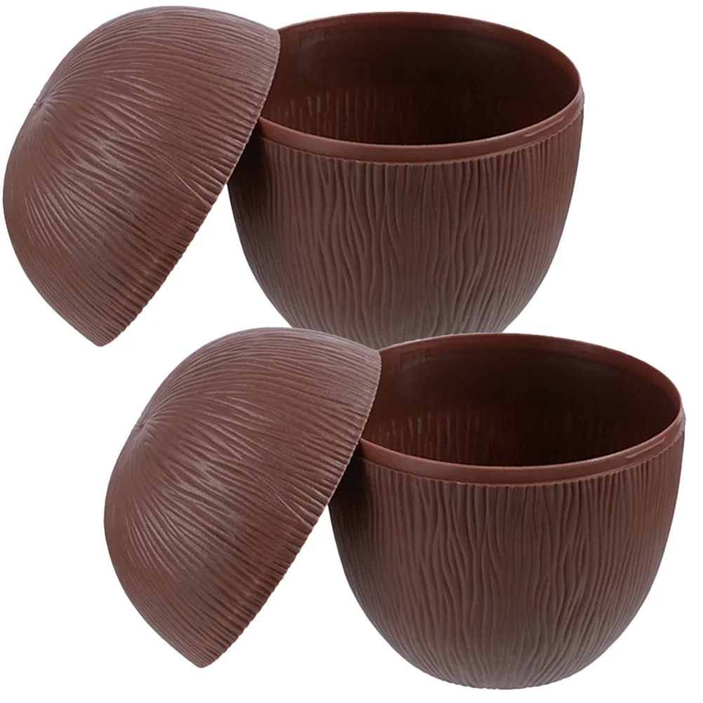 

Cups Cup Hawaii Party Luau Tropical Pool Beach Decorativecoffee Dessert Cream Natural Drinking Ice Strawstiki Drink Supplies