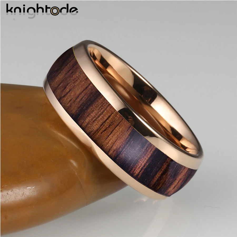 Обручальное кольцо из карбида вольфрама для мужчин и женщин 8 мм