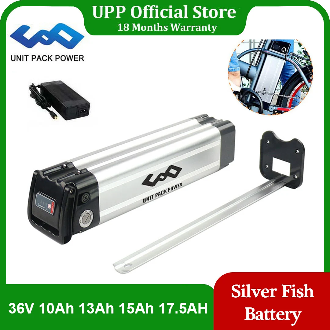 

Silver Fish eBike Battery 36V 17.5Ah 15Ah 13Ah 10Ah Li-ion Bicycle Bateria fit Alu Rex for 500W 350W 250W Bafang TSDZ2 Motor