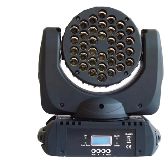 

Stage lighting LM108 rgb emitting color 36X3W moving head light DJ disco Euro American warehouse delivery ready to ship