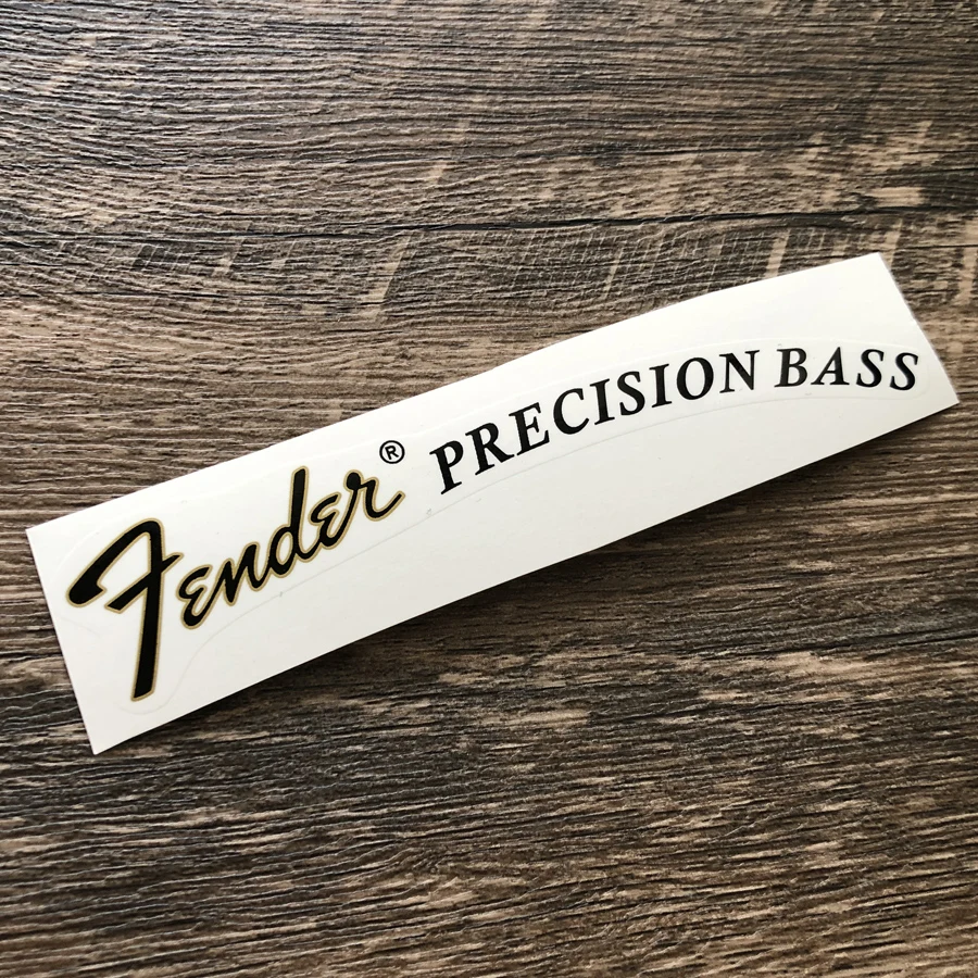 Водная горка наклейка логотип гитары Peghead для точной бас-гитары