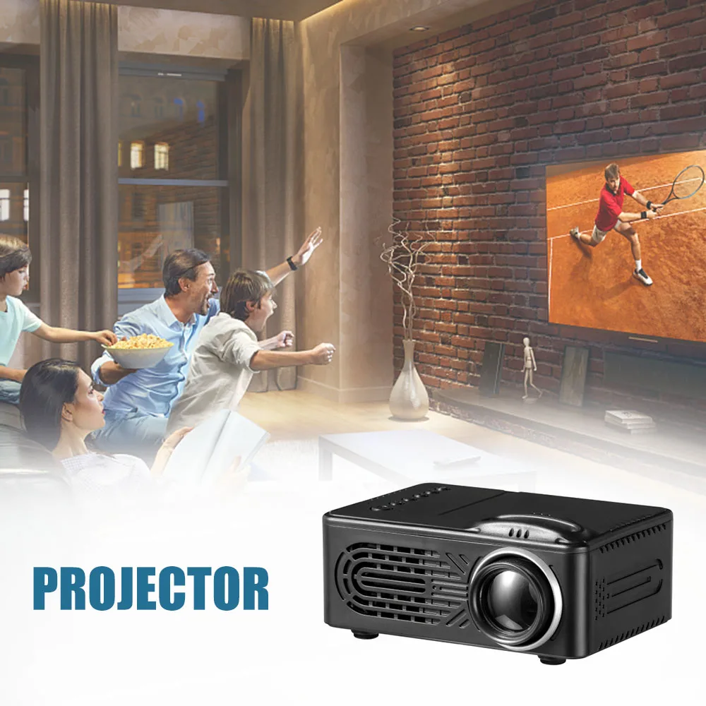 

Mini Projector Full HD 1080P LED Projector for Multimedia Home Theater AV USB HD Movie Beamer Android TV Box