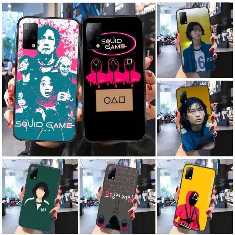 

Funny Squid Game Phone Case for Redmi 5 5A Plus 6 6pro S2 7 7A 8 8A 9 9A K20 4X K30 pro Fundas cover