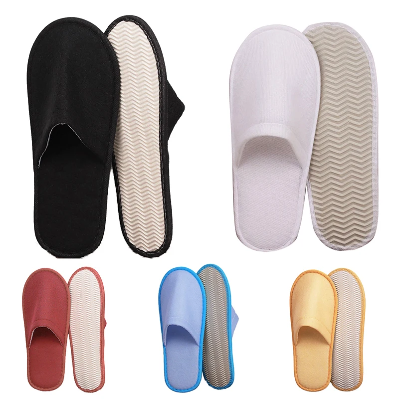 

Flip Flop Hotel Slippers Wedding Shoes Disposable Slippers Guest Slippers Loafer Non-slip Four Seasons Soild Color Shoes