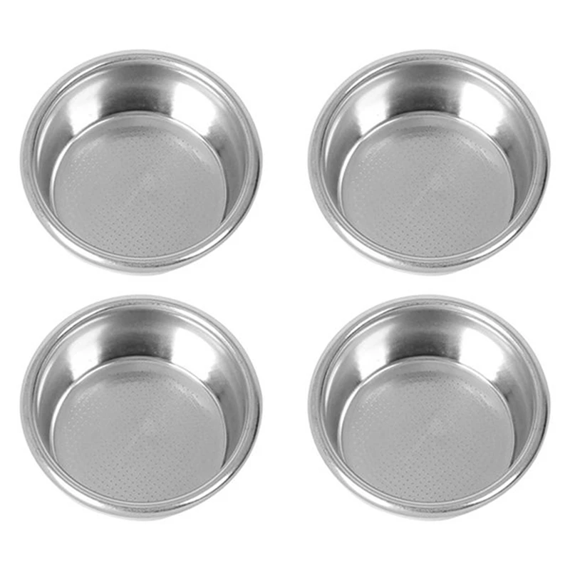 

4Pack 54Mm Filter Basket For Breville Sage 870/875/878/880 54Mm Semi-Automatic Coffee Machine Bottomless Handle Filter