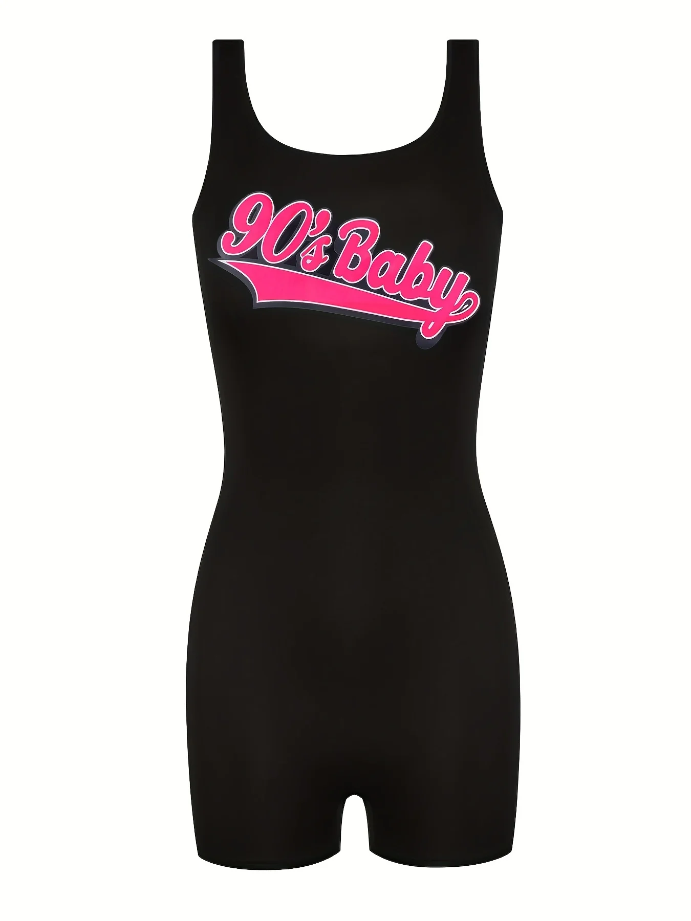 Женский однотонный облегающий комбинезон с открытой спиной