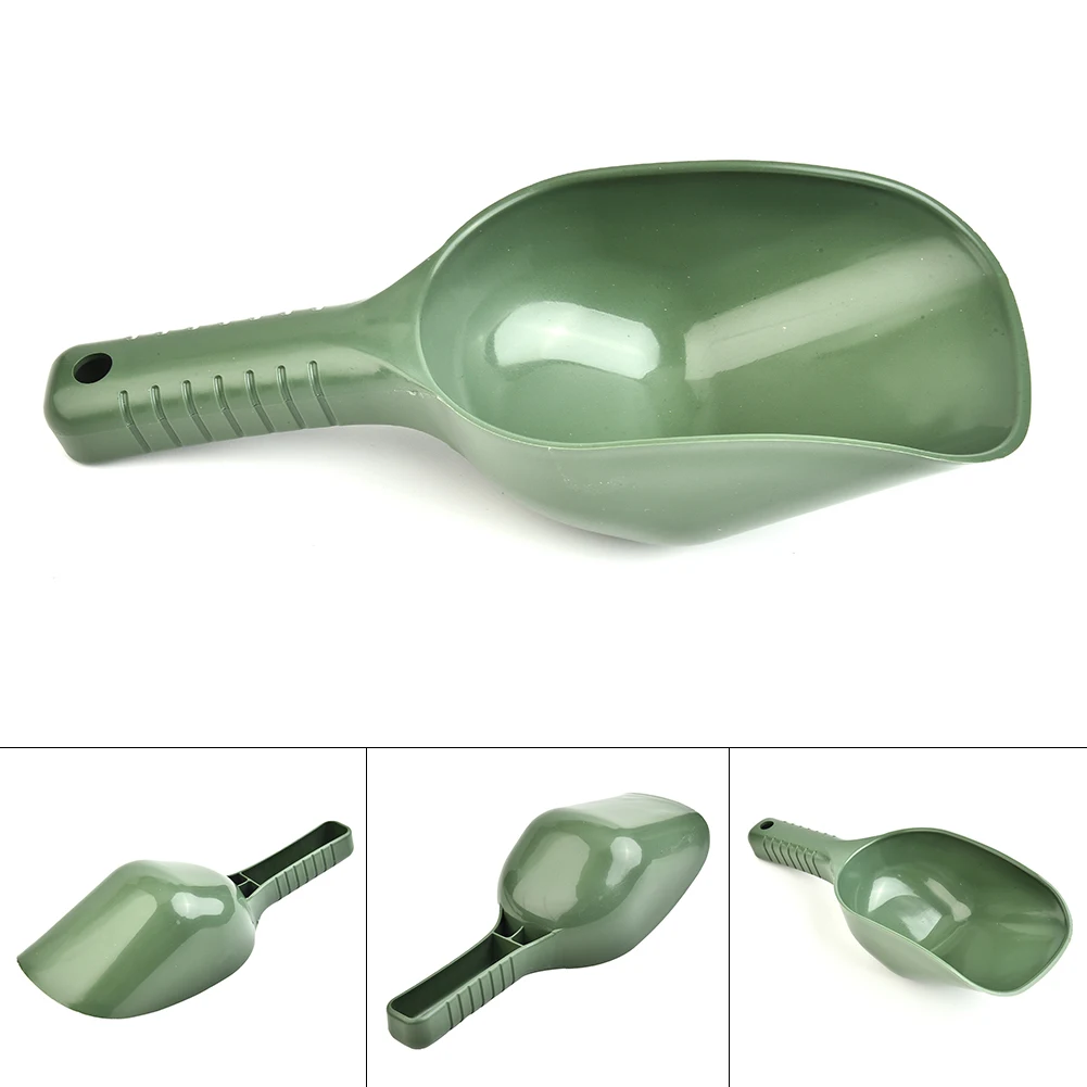 

Portable Fishing Bait Scoop High Quality PP Green Fishing Lure Throwing Spoon Carp Fishing Tool Terminal Tackle Accessories