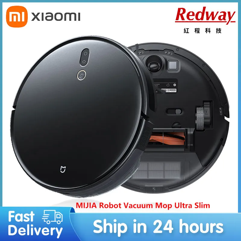 XIAOMI MIJIA Robot Vacuum Mop Ultra Slim For Home Cleaner Sweeping Washing Mopping Cyclone Suction Dust APP Smart Planned Map